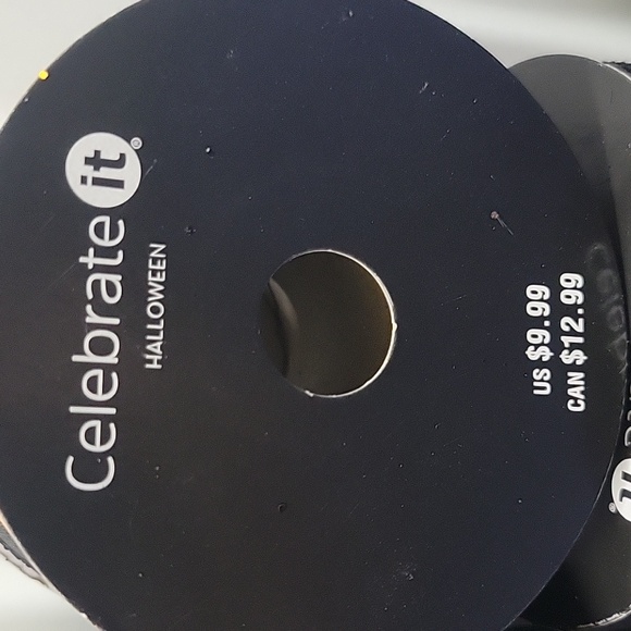 Celebrate It Halloween Wired Ribbon - Black and Orange Bundle. - Picture 3 of 6